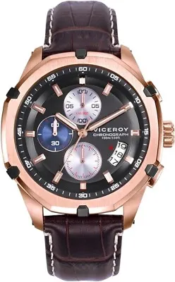 Viceroy 46835-17 With Chronograph And Date IN Steel Plating Pink And Strap • $178.95