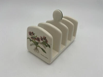 £12 • Buy Vintage White Toast Rack With Flower Design On Both Ends - Napkin Holder