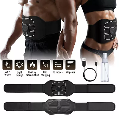 ABS Stimulator Ab Abdominal Toning Belt Muscle Toner Portable Fitness Equipment • $22.99