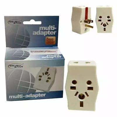 Multi Adapter Outlet Extender Travel Europe To USA Power Plug Adaptor Converter • $7.10