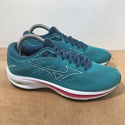 Mizuno Wave Rider 25 Women Size 9 Blue Running Shoes • $25.50