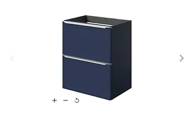 B&Q Imandra Matt Blue Basin Cabinet W500 H600 D360mm • £39