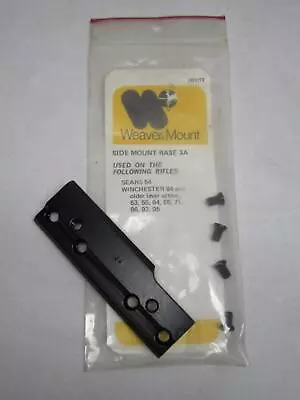 Weaver Side Mount Scope Base 3A Winchester 94 95 92 86 71 64 65 53 Sears 54 100 • $8.99