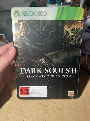 Dark Souls II 2 Black Armour Edition Collectors Steel Tin Xbox 360 SEALED • $99