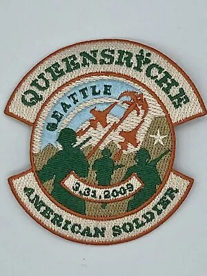 $14.97 • Buy RARE Queensryche American Soldier 3.25” Diameter Iron On Patch Seattle 3.31.2009