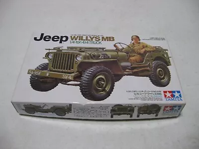 Tamiya Jeep Willys MB 1/4 Ton 4x4 Truck Military US Army 1/35 Model Kit #35219 • $19.95