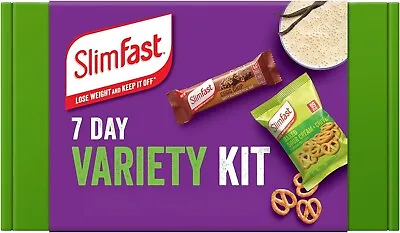 Slimfast 7 Day Variety Kit Healthy Snack Box For Balanced Diet - BB 29/02/24 • £15.99