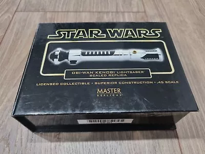 Star Wars Master Replicas SW-301 Obi-Wan Kenobi AOTC Scale .45 Lightsaber • $350