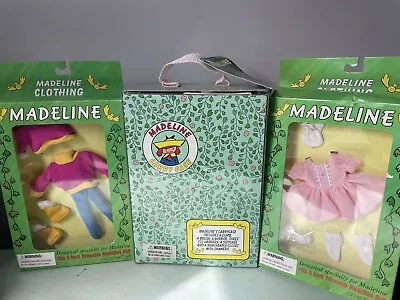 Madeline Eden Doll Carry Case & 2 Outfits For 8” Doll NEW & Sealed • $59