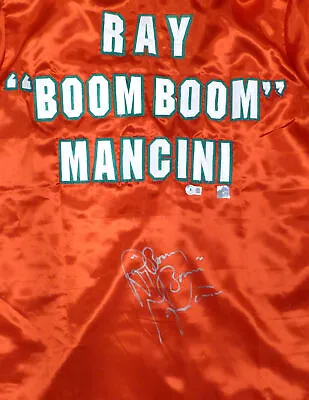 Ray  Boom Boom  Mancini Autographed Red Boxing Robe Beckett BAS QR #BH26859 • $149