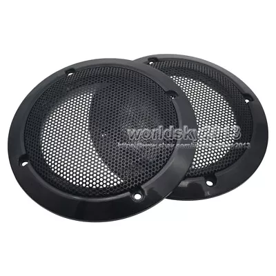 2x 3.5 Inch Speaker Grill Cover Decorative Circle Audio Metal Mesh Protection #1 • $7.98