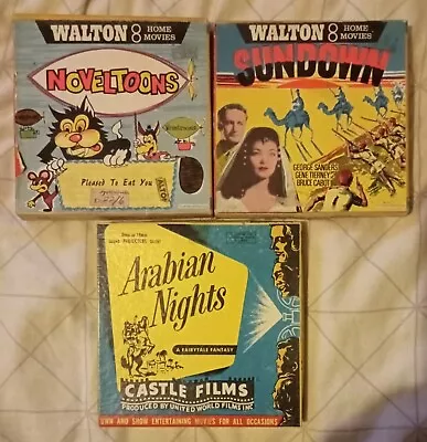 Super 8mm Film Lot X3..Arabian NightsSundown & 1 Cartoon. • £6