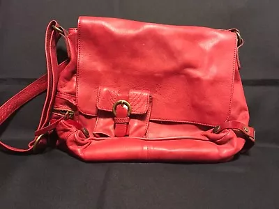 Cecile Jeanne “Victor” Red Leather Purse Very Good Condition • $40