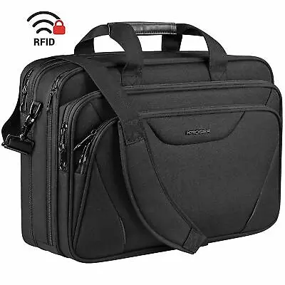  Large Laptop Bag 17.3 Inch Briefcase Expandable Water-Repellent Business Travel • $97.96