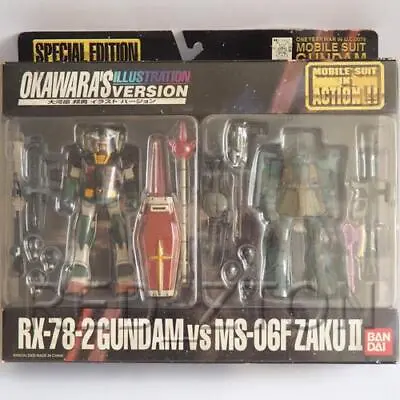 Bandai Mobile Suit In Action Figure MSIA Gundam Vs Zaku II ( Okawara's Ver. ) • $79.99