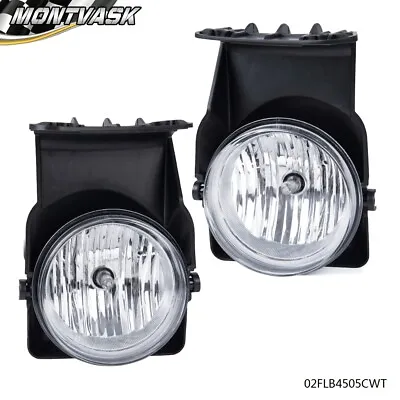 Fit For 03-06 GMC Sierra 1500 2500 3500 Clear Lens Fog Lights Lamps Left + Right • $25.90