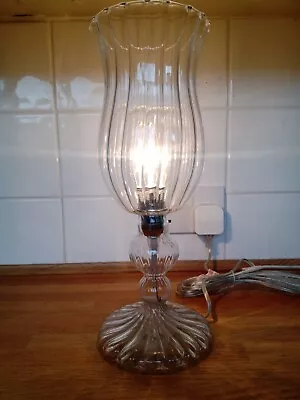 £10 • Buy Laura Ashley Glass Hurricane Style Table Lamp