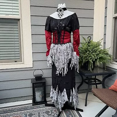 Gothic Dress Costume Unique Women's Sz 8 Handmade Goulish Shredded Zombie • $74.50