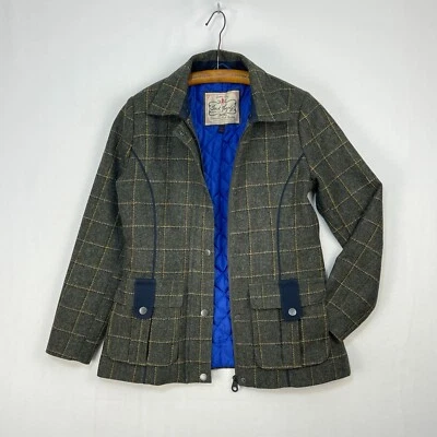 £59 • Buy Jack Murphy Tweed Jacket Womens 8 Green Check Wool Outdoor Country Field Coat