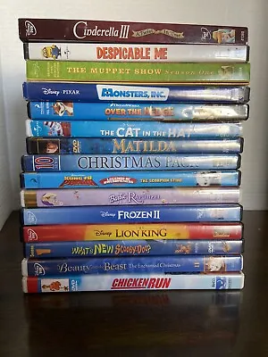 Lot Of 15 Kid's Children's DvD Disney Barbie Scooby Doo Christmas Muppets More • $10