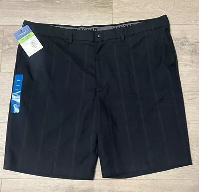 Haggar In Motion Performance Textured Shorts Men’s 44W Black Lightweight NWT • $21.99