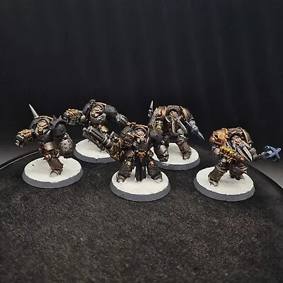 Pro Painted Warhammer 40k Chaos Iron Warriors Terminators ×5 F7 Games Workshop • £66.25