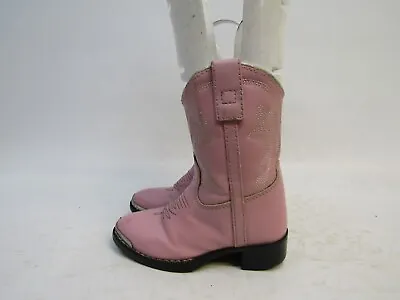 Durango Toddler Size 7.5 D Pink Leather Cowboy Western Boots • $22.79
