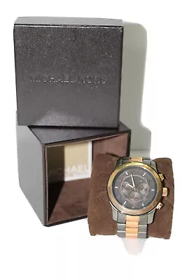 Michael Kors MK8189 Runway Chronograph Two Tone Stainless Steel Watch • $80