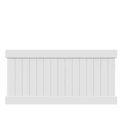 Veranda Privacy Fence Panel 8' X 4' UV Protected Vinyl Lightweight Outdoor White • $176.64