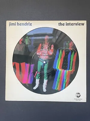 JIMI HENDRIX - The Interview Vinyl *picture Disc* ROCK NON-MUSIC '82 US Rhino • £22