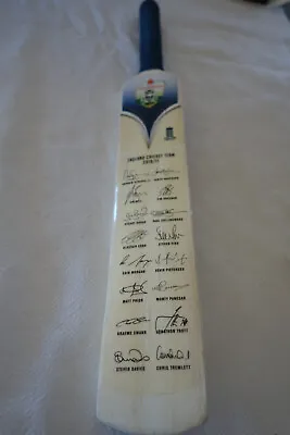 $30 • Buy Rare Miniature Cricket Bat - England Cricket Team - Test Team - 2010/11 Signed