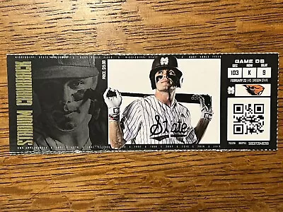 2020 Mississippi State Baseball Collectible Stub Tanner Allen Miami Marlins • $12.99
