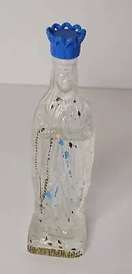 Vintage Painted Glass Our Lady Of Lourdes Figural Bottle Of Holy Water France • $19.99