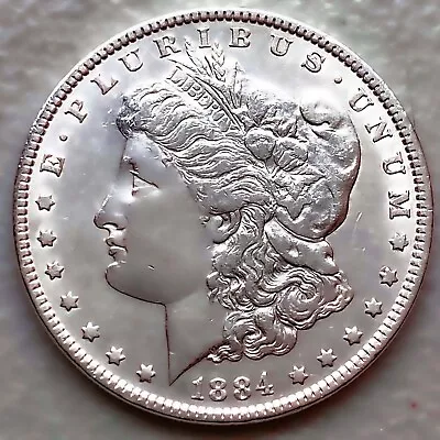 1884 Au Morgan Silver Dollar 90% $1 Coin Us #b427 • $1