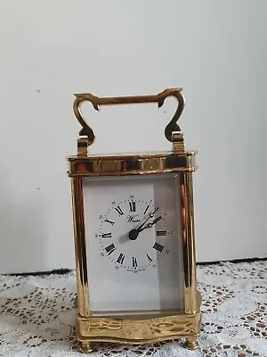 £44 • Buy Vintage WEISS CLOCKS Quality  Brass Quarts Carriage Clock. Very Heavy.