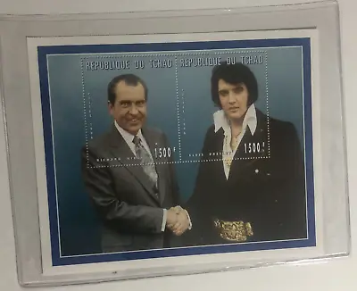 Elvis Presley Collectible Stamps Vintage Elvis And Nixon Republique Of Du Tchad • $6.29