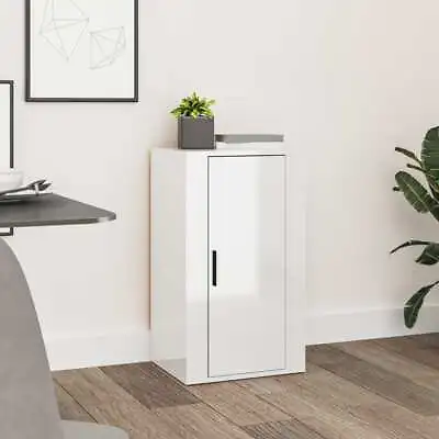 High Gloss Wooden Sideboard Buffet Cabinet Storage Shelf Cupboard Table White • $91.35