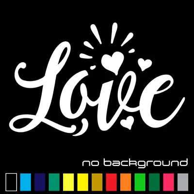 Love Sticker Vinyl Decal - Art Decor Heart Sign Wall Car Window • $2.50