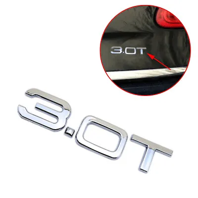 Car Accessories Engine Letter Trim 3.0T 3.0 T Logo Emblem Badge 3D Sticker Parts • $6.99