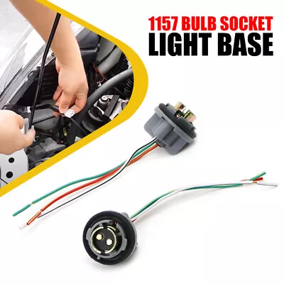 1157 LED Bulbs Socket Holder Car Turn Signal Tail Stop Rear Brake Light Base • $9.99
