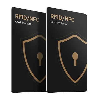 $10.95 • Buy 2 X RFID Blocking Card Anti Scan Guard ID Credit Card Wallet Shield Protector