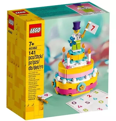 LEGO 40382 Birthday Cake Set With Birthday Number Decals - NEW! FREE SHIPPING! • $25.89