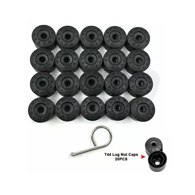 Set Of 20 For VW Volkswagen Wheel Lug Nut Bolt Cover Black Caps 1K06011739B9 • $1.99