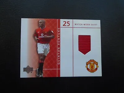 Upper Deck Man Utd  Main Series 2001/2002 Quinton Fortune Match Worn Shirt Card • £14.99