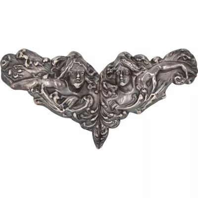 Sterling Silver Antique Art Nouveau Women Swimming Hair 20s Vintage Belt Buckle • $470