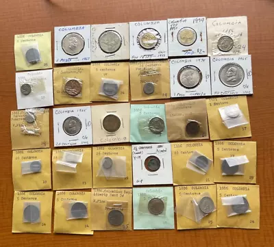 Lot Of 30 Colombia Coins - Nice Mixture Of Older & New Types • $4.25