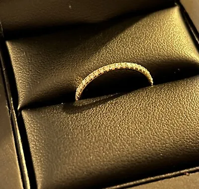 BRAND NEW IN BOX Hallmarked 18k Gold 0.30ct Petite Diamond Full Eternity Ring  • £300