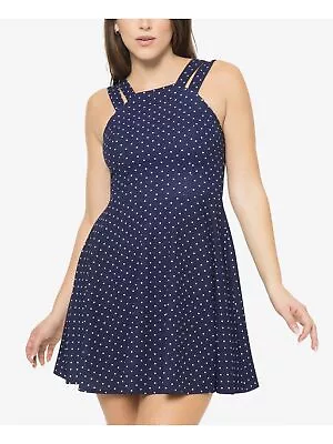 B DARLIN Womens Zippered Double Strap Square Neck Mini Fit + Flare Dress • $5.09