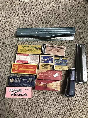 Huge Lot Of New & Vintage Paper Clips Staples Stapler All Purpose Paper Punch • $49.95