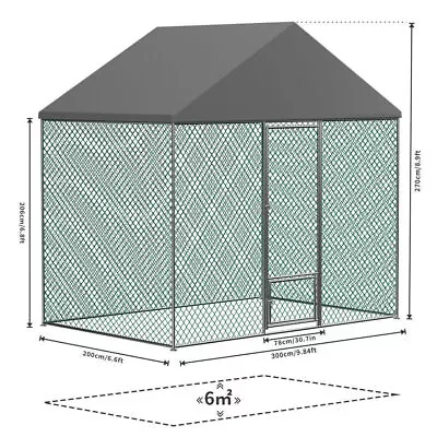 L/XL/XXL Large Higher Metal Walk-in Chicken Coop Chicken Runs Cage Fencing Pens • $179.91